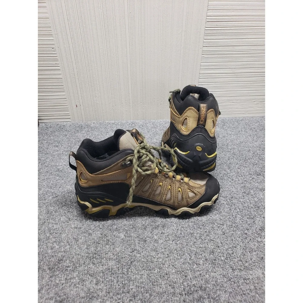 Oboz Sawtooth II Mid B-Dry Men Boots 8 Brown Lace Up Waterproof Hiking Shoes